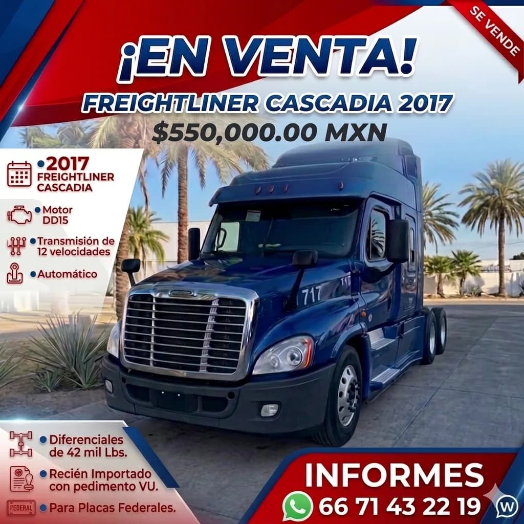 FREGTHLINER CASCADIA 2017
